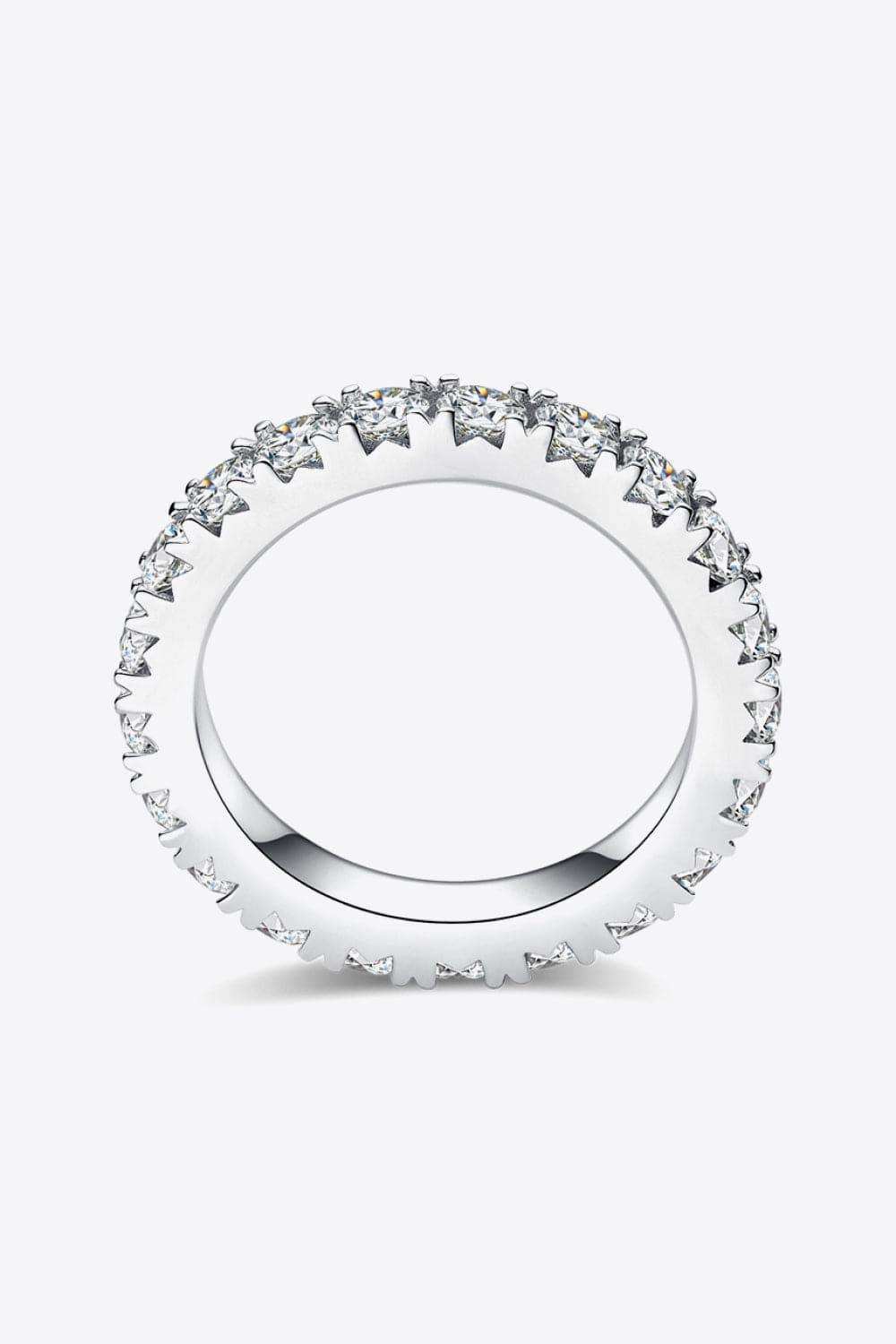 2.3 Carat Moissanite 925 Sterling Silver Eternity Ring - Trendsi - Flyclothing LLC