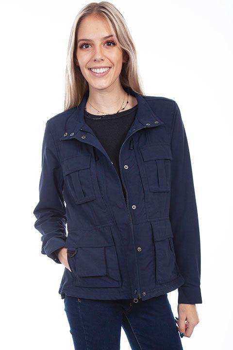 Scully MIDNIGHT SKY WOMEN'S MULTI POCKET JACKET - Scully Leather - Flyclothing LLC