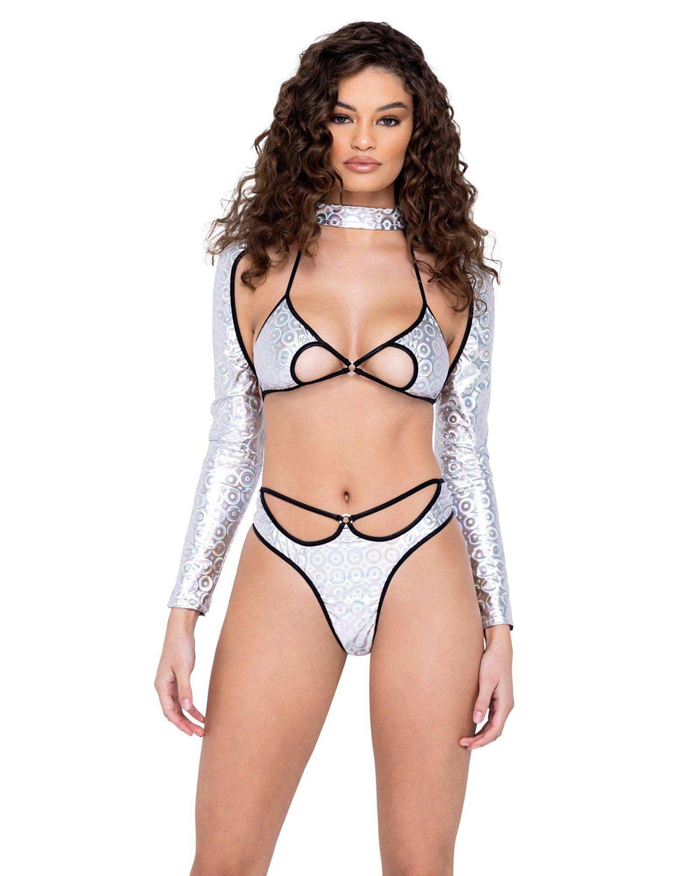 Roma Costume Ring Hologram Thong Back Bottom - Roma Costume - Flyclothing LLC