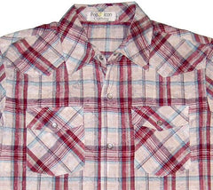 Pop Icon Western Plaid Shirt - Flyclothing LLC
