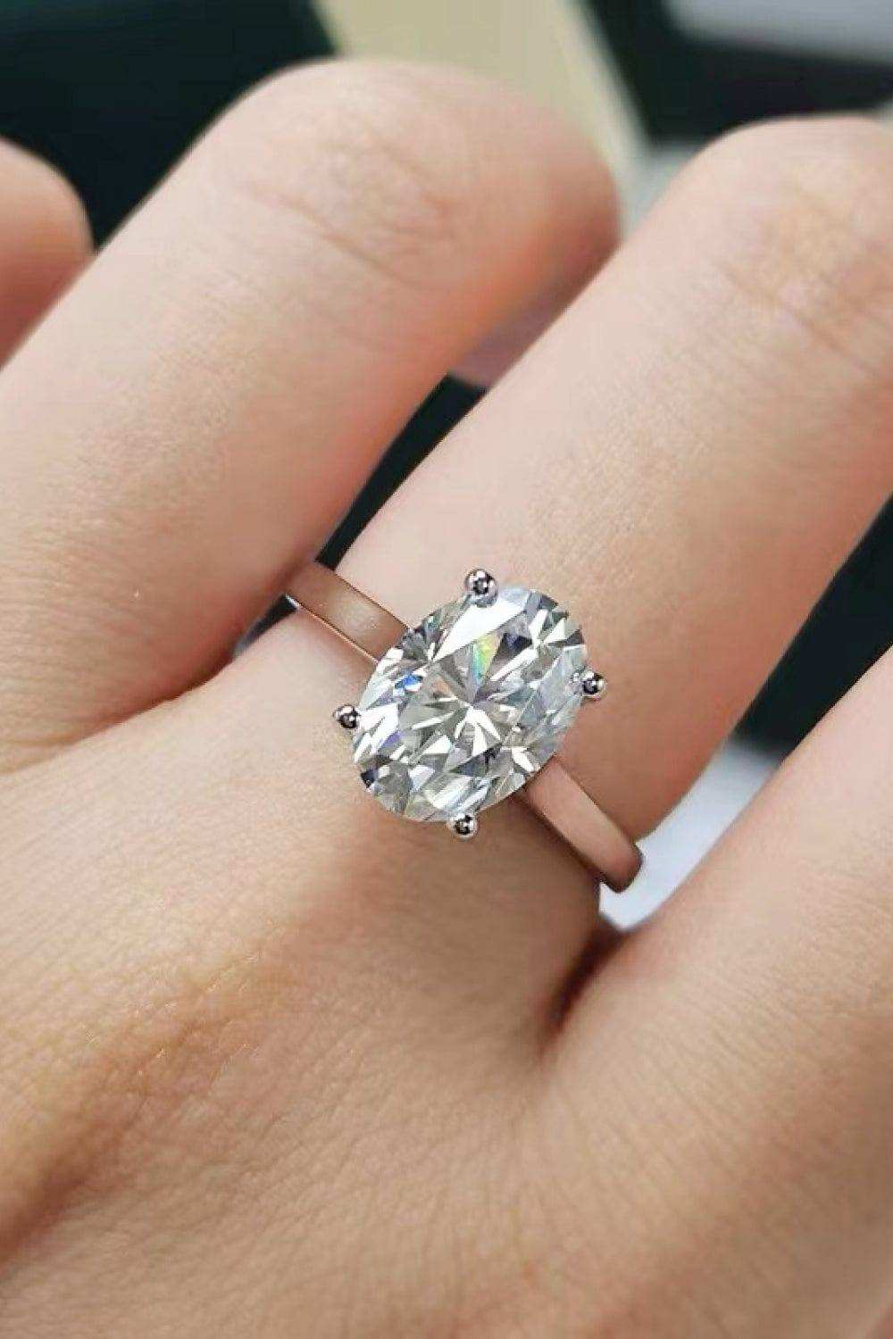 2.5 Carat Moissanite Solitaire Ring - Trendsi - Flyclothing LLC