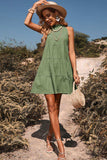 Tie Back Sleeveless Tiered Dress - Trendsi - Flyclothing LLC