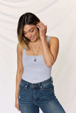 Zenana Square Neck Wide Strap Cropped Cami - Trendsi - Flyclothing LLC