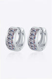 1.8 Carat Moissanite 925 Sterling Silver Huggie Earrings - Trendsi - Flyclothing LLC