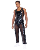 Roma Costume Mens Pride Vinyl Mesh Tank Top - Roma Costume - Flyclothing LLC