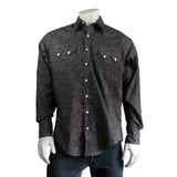 Rockmount Clothing Men's Greige Follow Your Arrow Print Western Shirt - Rockmount Clothing - Flyclothing LLC
