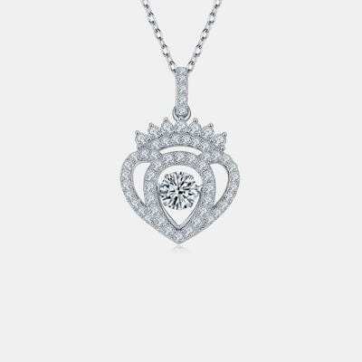 Moissanite 925 Sterling Silver Necklace - Trendsi - Flyclothing LLC