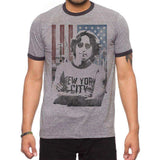John Lennon Us Flag T-Shirt - John Lennon - Flyclothing LLC