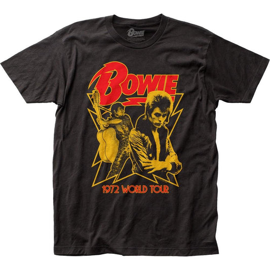 David Bowie 1972 World Tour fitted jersey tee - Flyclothing LLC