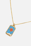 Tarot Card Pendant Copper Necklace - Trendsi - Flyclothing LLC