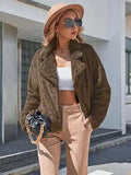 Plush Open Front Dropped Shoulder Jacket - Trendsi - Flyclothing LLC