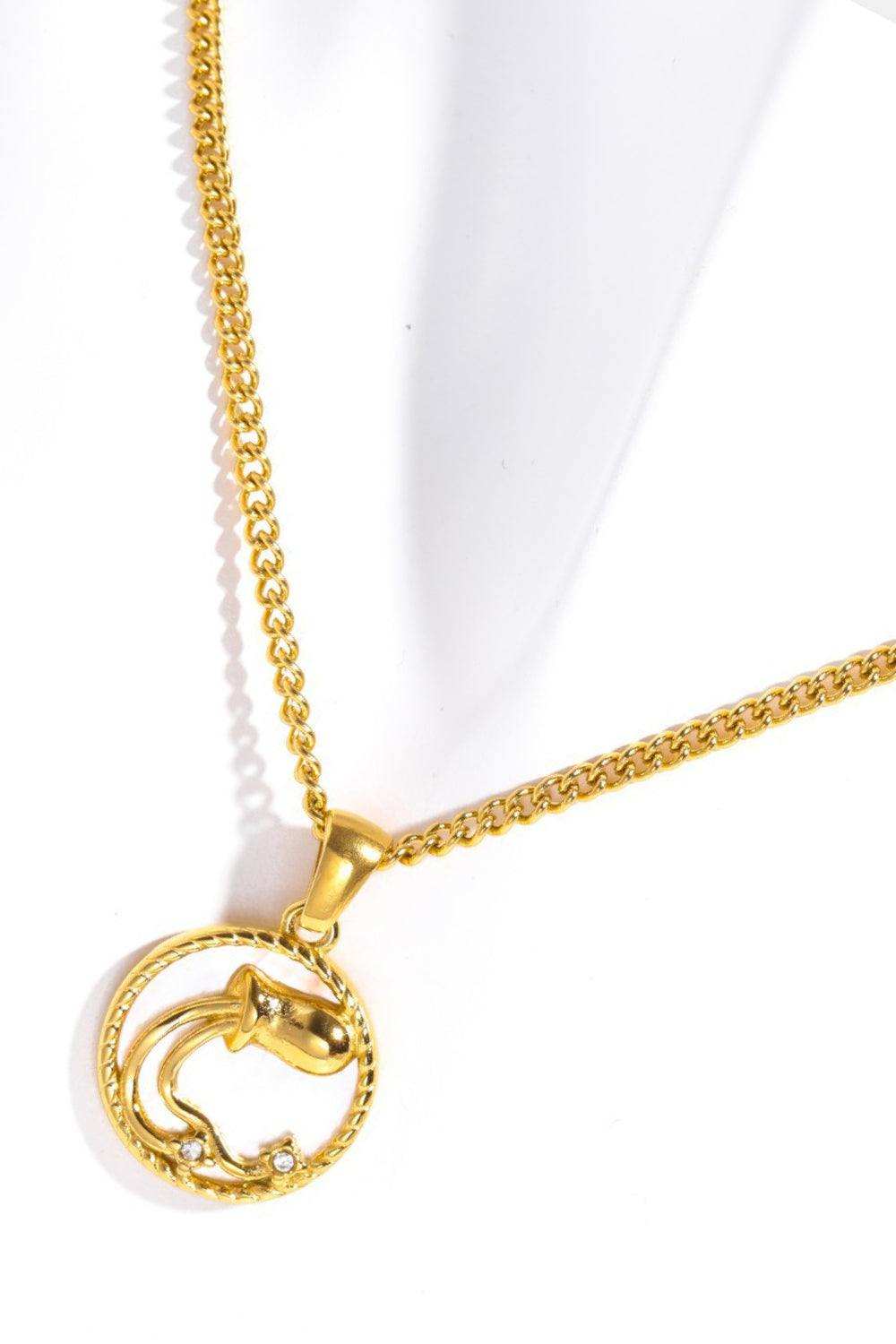 Constellation Pendant Stainless Steel Necklace - Trendsi - Flyclothing LLC