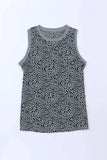 Printed Round Neck Tank - Trendsi - Flyclothing LLC