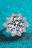 10 Carat Moissanite Flower-Shaped Ring - Trendsi - Flyclothing LLC