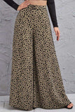 Animal Print High-Rise Culottes - Trendsi - Flyclothing LLC