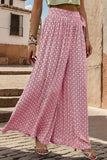 Printed Tied Wide Leg Pants - Trendsi - Flyclothing LLC