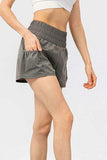 Elastic Waist Pocketed Active Shorts - Trendsi - Flyclothing LLC