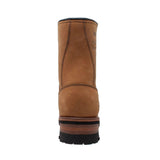 AdTec Men's 9" Steel Toe Logger Brown - AdTec - Flyclothing LLC