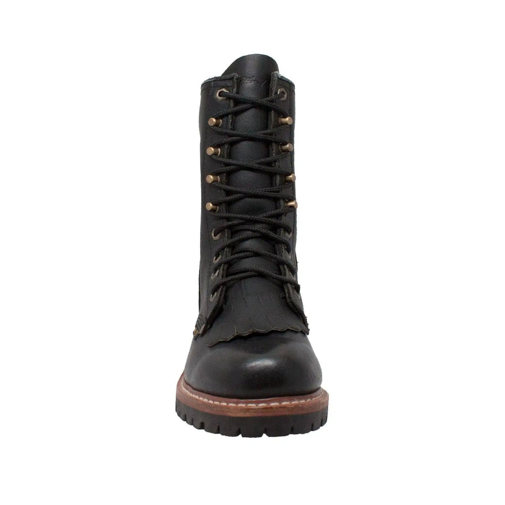 AdTec Men's 10" Fireman Logger Black - AdTec