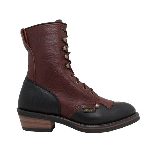 AdTec Women's 8" Packer Black/Dark Cherry - AdTec