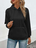 Long Sleeve Front Pocket Hoodie - Trendsi - Flyclothing LLC