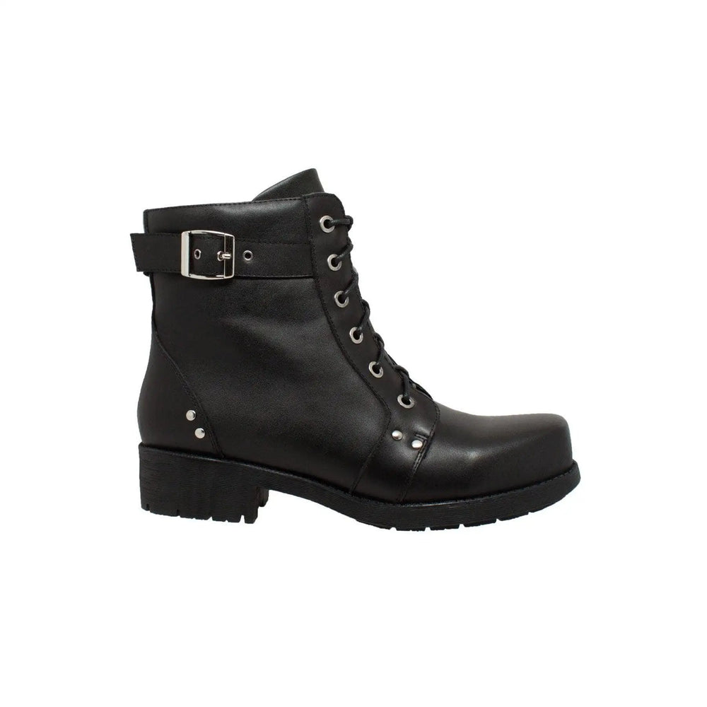 RideTecs Women's 7" Biker Boot Black - AdTec
