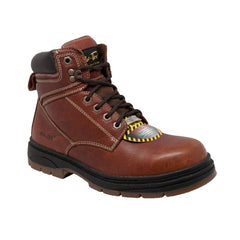 AdTec Mens 6 inch Steel Toe Work Boot Brown - Flyclothing LLC