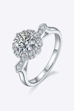 1 Carat Moissanite 925 Sterling Silver Ring - Trendsi - Flyclothing LLC