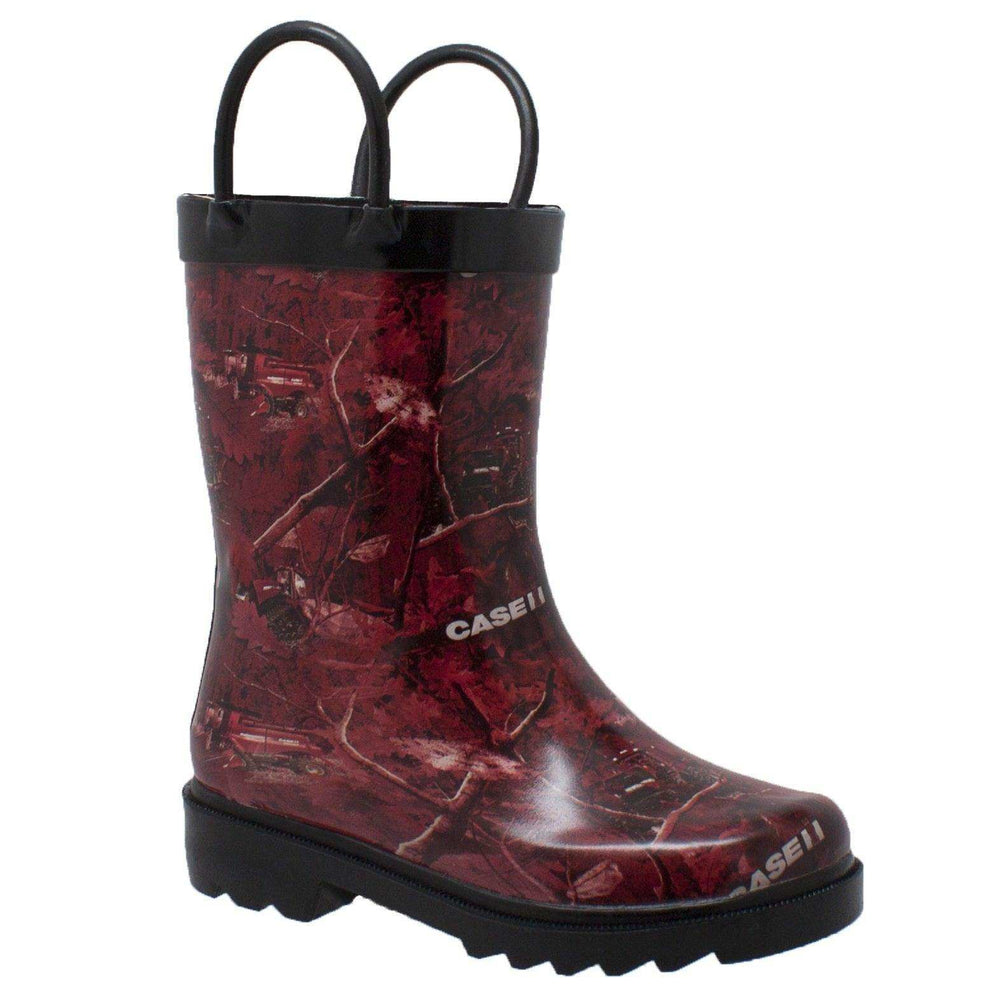Case IH Children's Camo Rubber Boot Red - Case IH - Flyclothing LLC