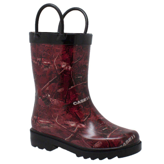 Case IH Children's Camo Rubber Boot Red - Case IH - Flyclothing LLC