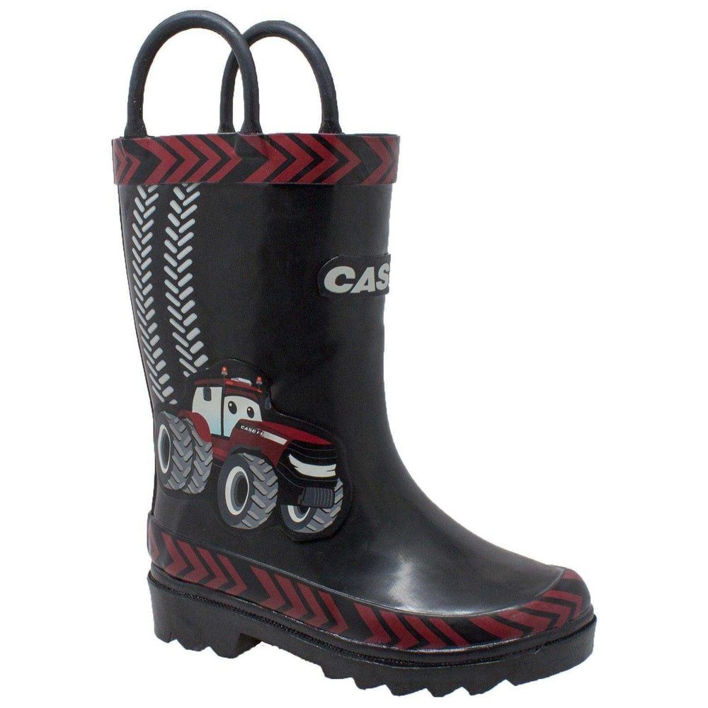 Case IH Toddler's 3D Big Red Rubber Boot Black - Case IH - Flyclothing LLC