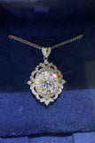5 Carat Moissanite 925 Sterling Silver Necklace - Trendsi - Flyclothing LLC