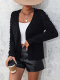 Open Front Long Sleeve Cardigan - Trendsi - Flyclothing LLC