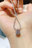 1 Carat Moissanite 925 Sterling Silver Necklace - Trendsi - Flyclothing LLC