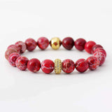 Natural Stone Beaded Bracelet - Trendsi - Flyclothing LLC