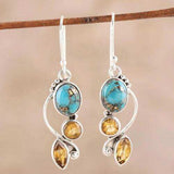 Geometric Alloy Dangle earrings - Trendsi - Flyclothing LLC