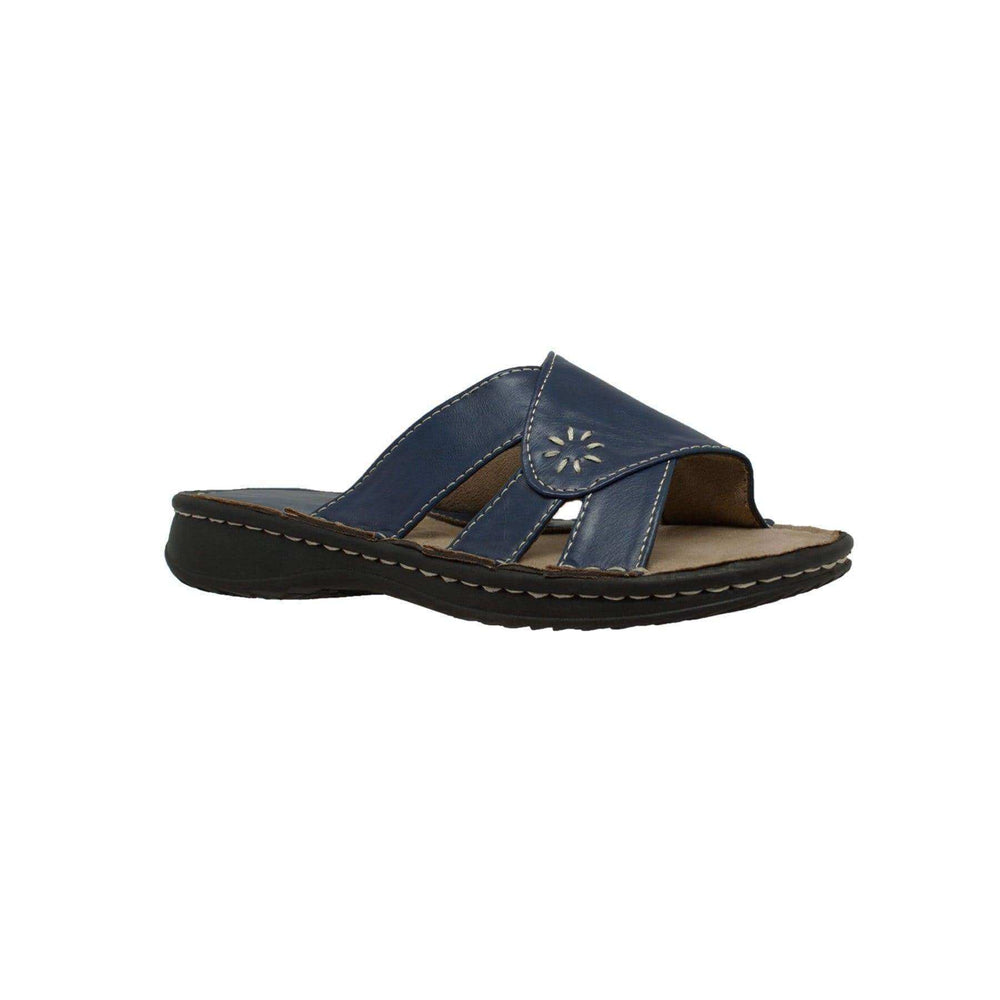 Shaboom Women's Band Slide Sandal Navy - Shaboom - Flyclothing LLC