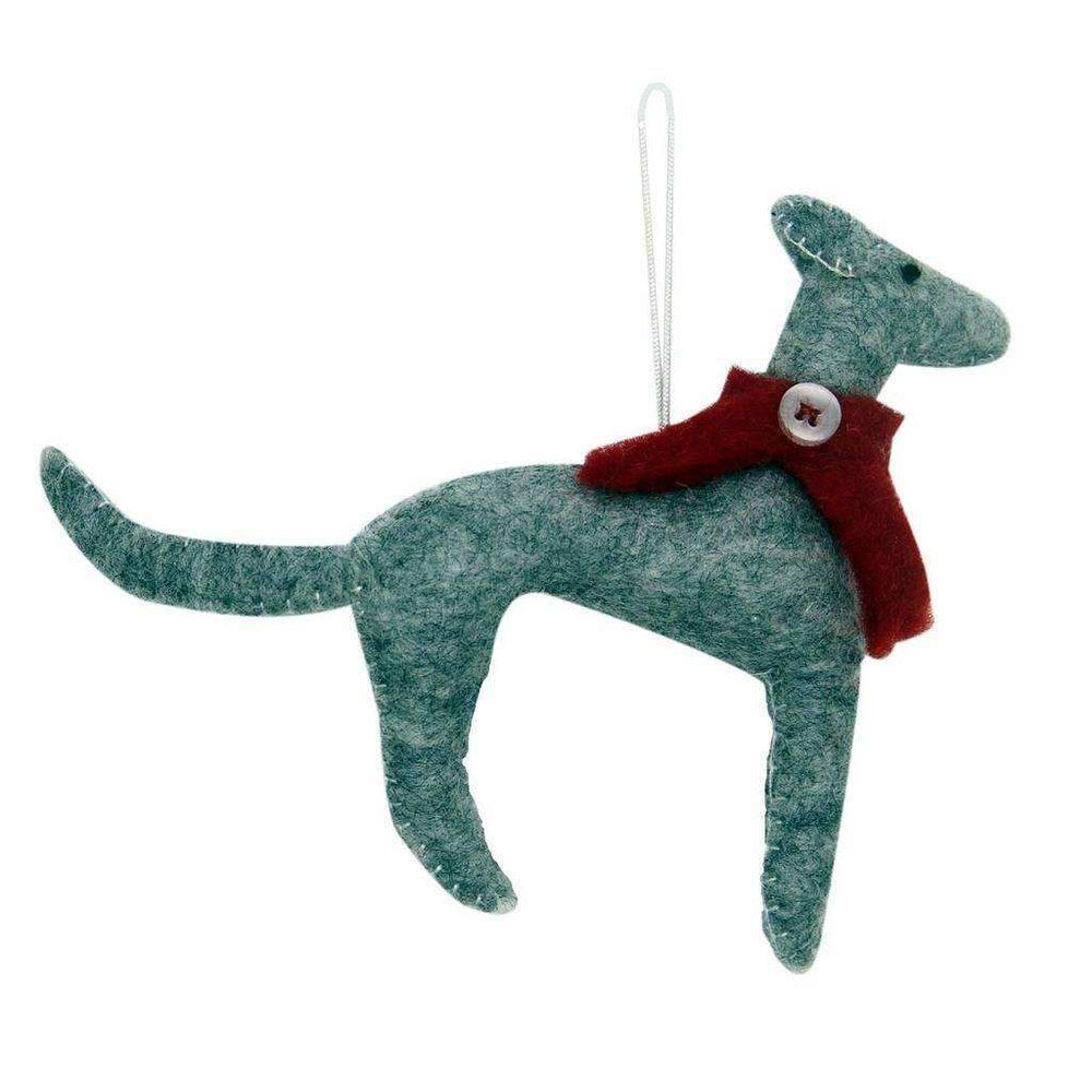 Greyhound Felt Ornament - Global Groove (H) - Global Groove (H) - Flyclothing LLC