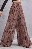 Animal Print High-Rise Culottes - Trendsi - Flyclothing LLC
