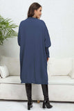 Lantern Sleeve Open Front Pocketed Cardigan - Trendsi - Flyclothing LLC