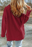 Button Down Long Sleeve Jacket - Trendsi - Flyclothing LLC