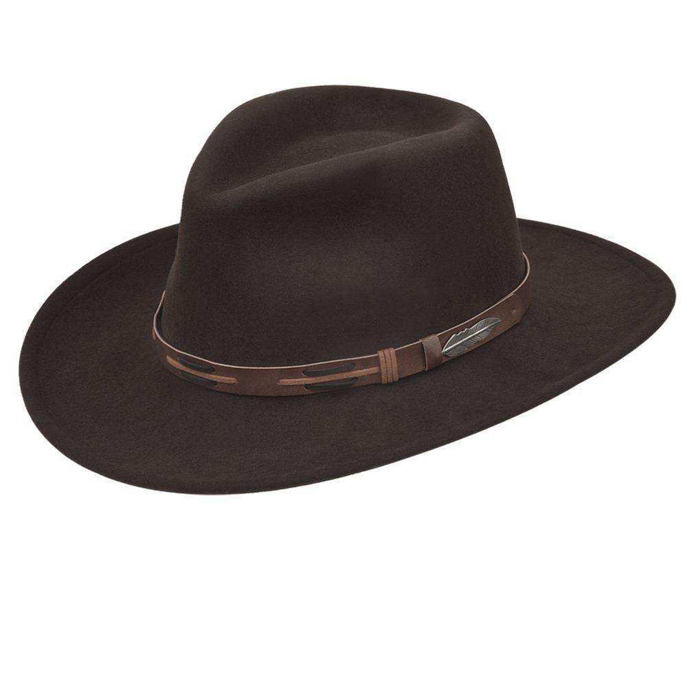 Black Creek Cordova 100 Percent Crushable Wool 3 1/4 Brim Hat - Black Creek - Flyclothing LLC