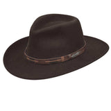 Black Creek Cordova 100 Percent Crushable Wool 3 1/4 Brim Hat - Black Creek - Flyclothing LLC