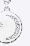 Moissanite Round Pendant Necklace - Trendsi - Flyclothing LLC