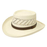 Black Creek Ivory Toyo Straw 3 1/4 Brim Vented Crown Hat - Black Creek - Flyclothing LLC