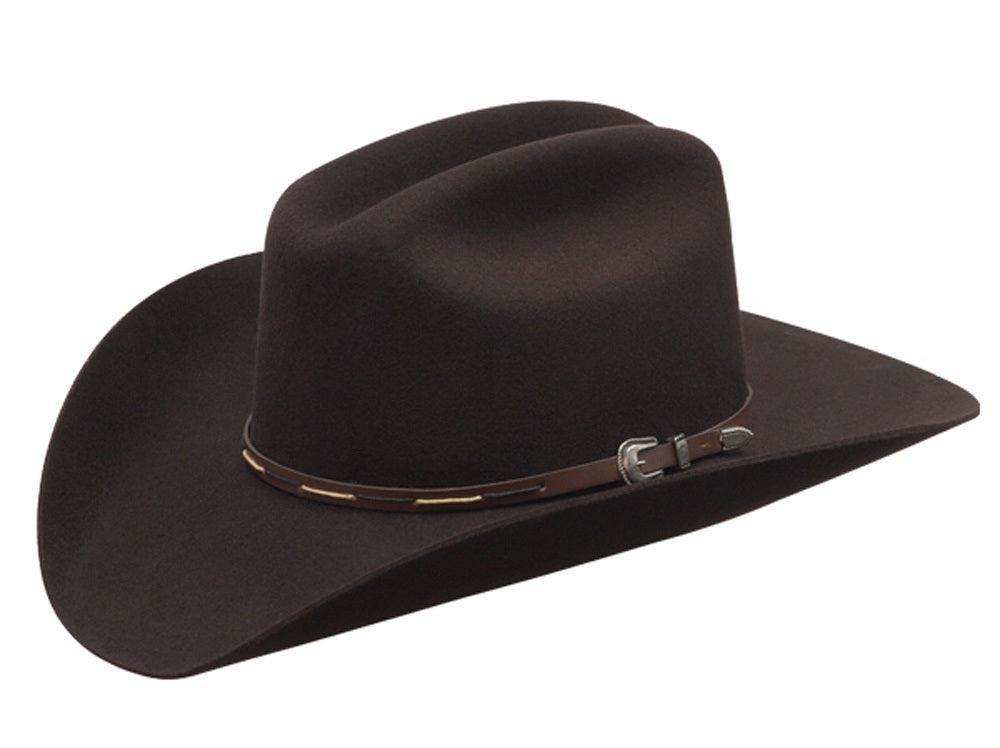 Silverado 100% Wool Felt Low Cattleman Crown 4 Brim Satin Lining Fancy Trim Cordova - Silverado - Flyclothing LLC