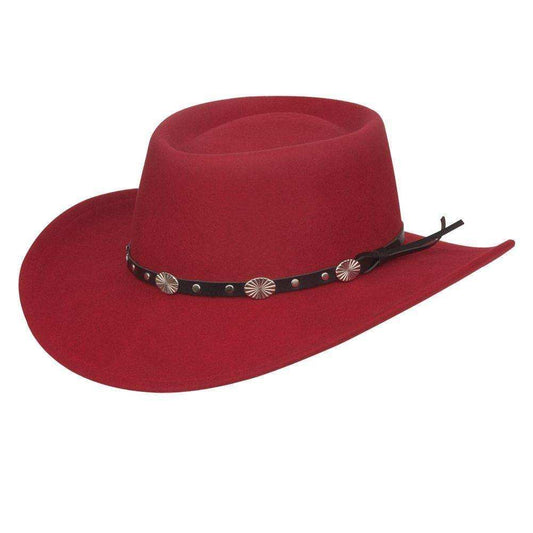 Silverado 100% Crushable Wool 3 1/8 Brim Red - Silverado - Flyclothing LLC