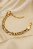 18K Gold-Plated Wide Chain Bracelet - Trendsi - Flyclothing LLC