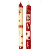 Tall Hand Painted Candles - Pair - Kimweta Design - Nobunto - Nobunto - Flyclothing LLC