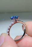 Future Style 1 Carat Moissanite Side Stone Ring - Trendsi - Flyclothing LLC